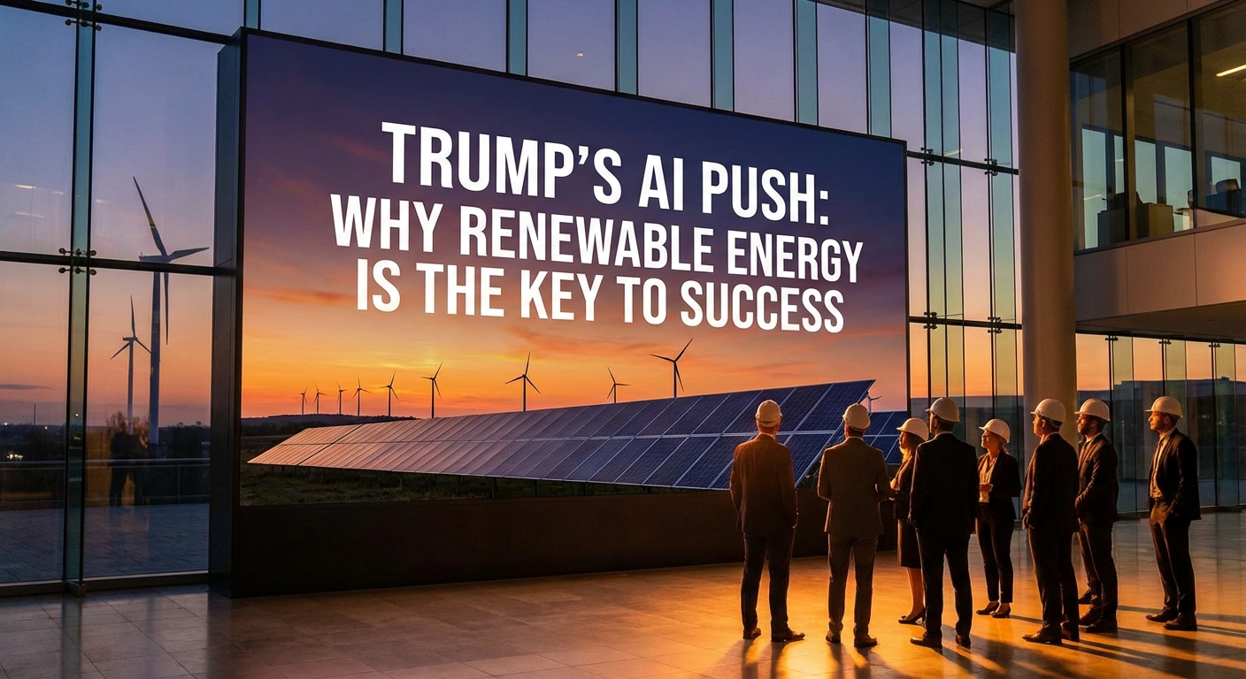 La Spinta di Trump sull’IA: Perché l’Energia Rinnovabile è la Chiave del Successo